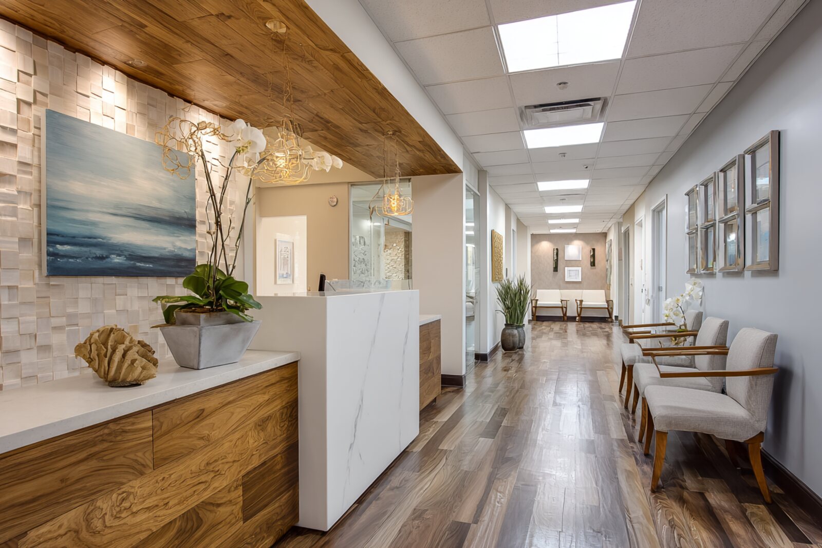 The Premier Neurology reception and waiting area in Astoria